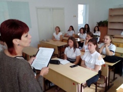 Тематические классные часы прошли в школах города